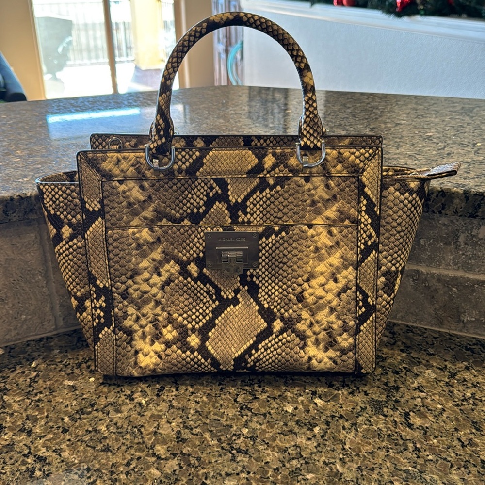 Snake print MK bag